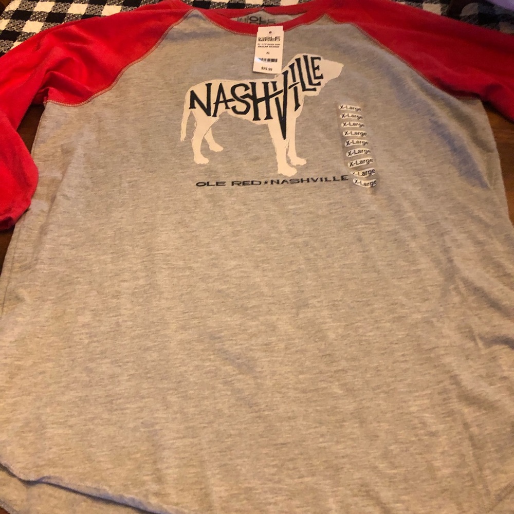 Brand new w tags Ole red shirt from Blake Sheltons bar in Nashville. Xl kids sz
